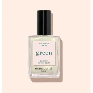 Nail polish MANUCURIST_Green* Solar 15 ml — green shade, 15ml bottle