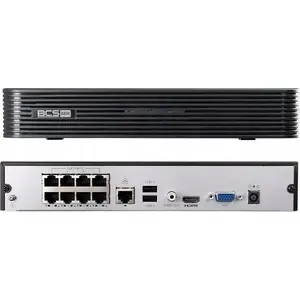 Network video recorder BCS BCS-B-NVR0801-8P(2.0) 8-channel, 8 PoE ports