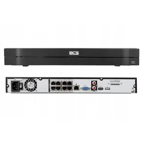 Сетевой видеорегистратор BCS BCS-L-NVR0802-A-4KE-8P(2L) 8-канальный PoE IP NVR