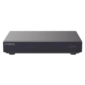 Network Video Recorder STRONG NVR1120-8P — 12-channel, 4K (3840×2160), 8 TB SATA, 8 PoE ports (56 W total), H.265+ support, Black
