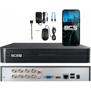 BCS recorder BCS-B-XVR0801(2.0) 8-channel AHD/HD-CVI/HD-TVI/CVBS/TCP‑IP support
