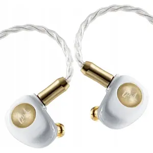 Austiņas Queen of Audio Gimlet IEM ar dinamisko LCP skaļruni — Pearl White