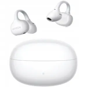 Iekšklausu austiņas UGREEN ClipBuds WS218 LDAC baltas — klipša dizains, modelis WS218