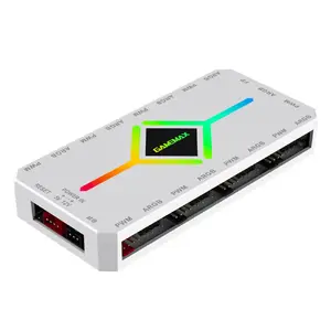 ARGB + PWM Hub GameMax V4.0 ARGB+PWM HUB WT — accessory for addressing ARGB lighting and PWM fan control
