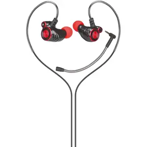 Vada in-ear austiņas HP DHE-7002 — zvaniem un mūzikai, 20–20000 Hz, kabelis 1.3 m, melnas