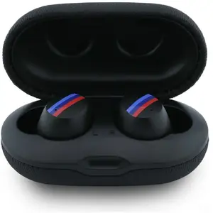 Bezvadu iekškanāla Bluetooth TWS austiņas BMW M Metal Logo ar ENC, modelis BMW965, melnas