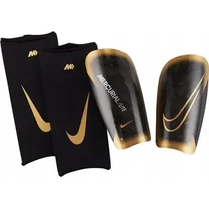 Щитки NIKE Mercurial Lite DN3611-013 — лёгкие футбольные защитные наколенники