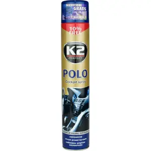 K2 Polo Cockpit Spray 750 ml — interior trim cleaner & gloss enhancer, lavender scent