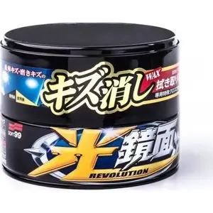 Car wax SOFT99 New Scratch Clear Wax Dark 200 g — cleaner and gloss for dark paints