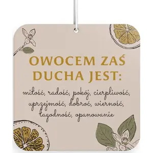 Подвесной ароматизатор Szaron 'Owocem zaś Ducha jest', модель 463692