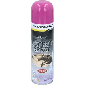 DUNLOP cockpit cleaning spray 225 ml (lavender) – interior cleaner, fragrance: lavender