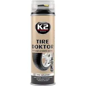 Аэрозоль для ремонта шин K2 Tire Doktor 535 мл, бренд K2, средство для временного герметизирования проколов