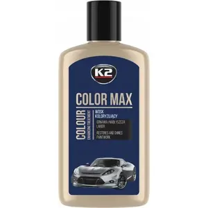Auto vasks K2 Color Max 250 — krāsojošs, spīdumu pastiprinošs un aizsargājošs, 250 ml, tumši zils