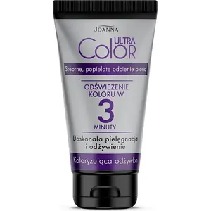 Красящий кондиционер Joanna Ultra Color — серебристо‑пепельные оттенки блонд, 100 г