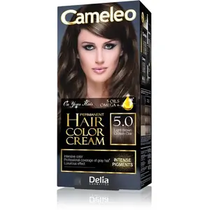 Pastāvīgās matu krāsa Delia Cameleo HCC Omega+ 5.0 Gaiši brūna, 1 lietojums