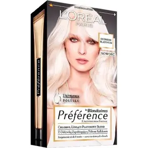 Краска для волос L’Oreal Paris Recital Preference Extreme Platinium — стойкая краска, оттенок Extreme Platinium