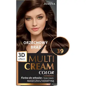 Крем-краска для волос Joanna Multi Cream Color №39 Orzechowy Brąz — стойкая краска для волос, 39
