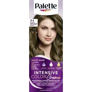 Hair Color Cream Schwarzkopf Palette Intensive Color Creme 7-1 Cool Medium Blonde, 1 pack