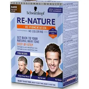 Hair color cream dark brown for men, Schwarzkopf Re-Nature* (MPN 685521)