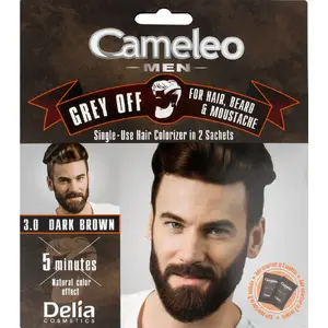 Крем для волос, бороды и усов Delia Cameleo Men 3.0 Темно-коричневый