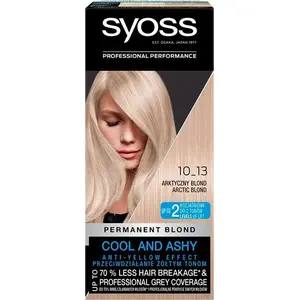 Permanent Hair Cream Color Syoss 10-13 Arctic Blonde, krem koloryzujący