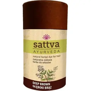 Краска для волос Sattva Ayurveda Натуральная травяная Dark Brown 150 г