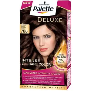 Hair Colour Schwarzkopf PALETTE Deluxe 760 Shining Brown permanent hair dye 60 ml