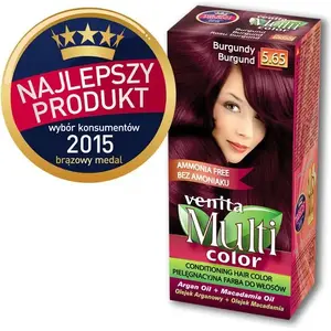 Matu krāsa Venita Multi Color 5.65 Burgundija — bez amonjaka, noturīgs tonis V1044