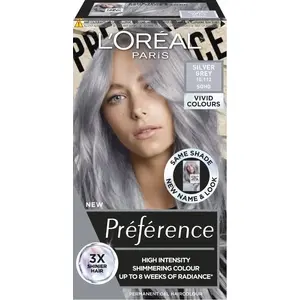 Hair color L’Oreal Paris Preference Vivid Colors 10.112 Silver Grey (Soho) — single pack