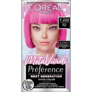 Hair Dye L’Oreal Paris Preference MetaVivids 7.222 Meta Pink — permanent hair color