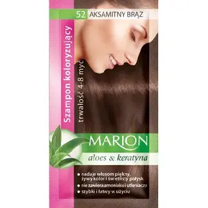 Coloring Shampoo MARION 40 ml, shade 52 Velvet Brown, temporary color for 4–8 washes