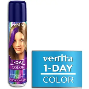 Спрей для волос Venita 1-Day color spray 10 fiolet.aura, временное однодневное окрашивание