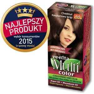 Matu krāsa Venita Multi Color 4.4 kastaņbrūns — bez amonjaka