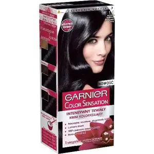 Matu krēma krāsa GARNIER Color Sensation 1.0 Onyx Black (onyksa melns)