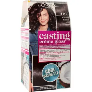 Matu krāsa L’Oreal Paris Casting Crème Gloss 4102 Auksts kastaņbrūns — krāsviela bez amonjaka