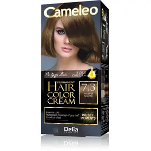 Pastāvīgās matu krāsa Delia Cameleo HCC Omega+ 7.3 Lazdu rieksts 1 iepakojums