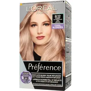 Краска для волос L’Oreal Paris Preference 8.12 Alaska — Светлый пепельно-бежевый блонд, 1 уп.