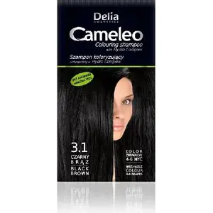 Окрашивающий шампунь Delia Cameleo 3.1 Черно-коричневый — Delia Cosmetics