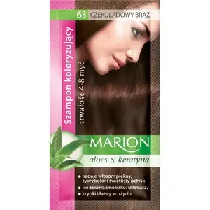 Coloring Shampoo MARION 63 Chocolate Brown 40 ml — temporary color for 4–8 washes