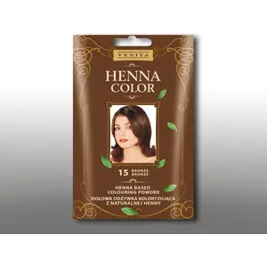 Порошковая хна для волос Venita Henna Color 30 г — оттенок 15 Бронзовый