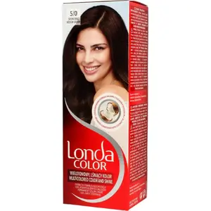 Краска для волос Londacolor Cream 5/0 Средний коричневый, крем-краска стойкая