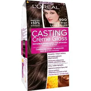 Hair Color Cream Casting Casting Creme Gloss, shade 500 Light Brown