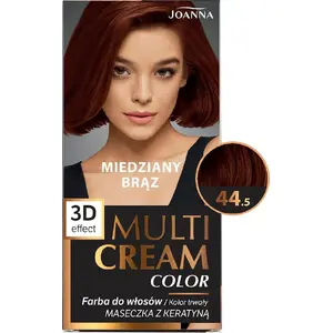 Matu krāsa krēmā Joanna Multi Cream Color 44.5 Vara brūns