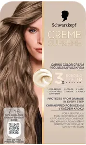 Краска для волос L’Oreal Paris Creme Supreme оттенок 7-16 Тёмный пепельный блонд