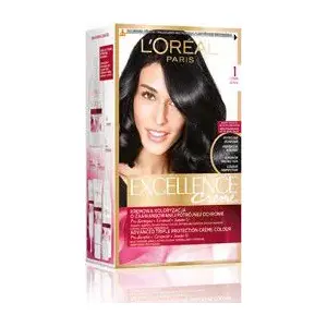 Краска для волос L’Oreal Paris Excellence Creme 1 Черный — стойкая краска, 1 шт.