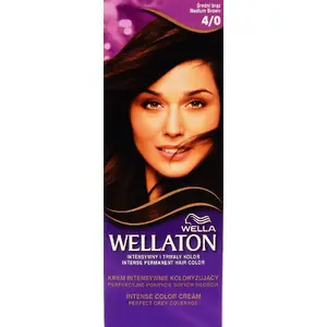 Krāsojošs krēms matiem Wella 4/0 Vidēji brūns