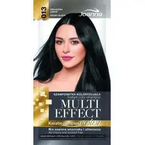 Шампунь-краска Joanna Multi Effect Color Keratin Complex 13 Эбеновое Чёрное 35 г