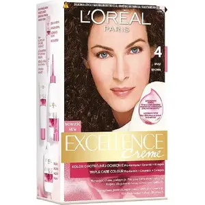 Крем-краска для волос L’Oreal Paris Excellence Creme 4 Браун – перманентная окраска, тюбик