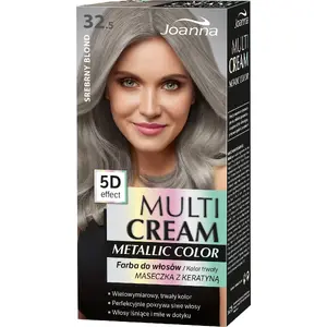 Крем-краска для волос Joanna Multi Cream Metallic 5D Effect 32.5 серебряный блонд