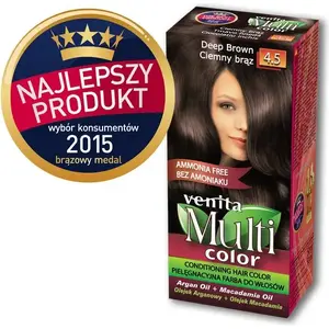 Hair Color Venita Multi Color 4.5 Dark Brown — ammonia-free permanent dye